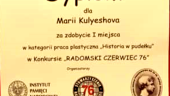 I miejsce naszej uczennicy w konkursie „Radomski Czerwiec 1976”